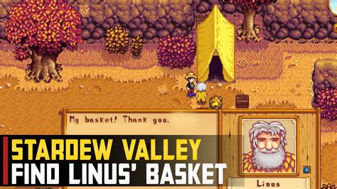 Find Linus Basket Stardew Valley Blackberry Basket Quest Youtube