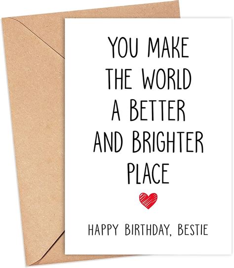 Happy Birthday Bestie Card Best Friend Birthday Card Bestie Birthday T You