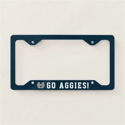 Utah State University Logo License Plate Frame Zazzle