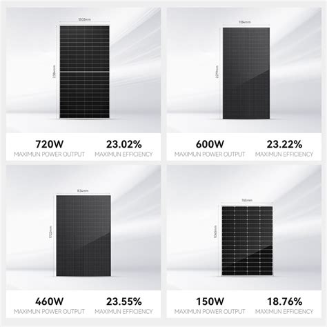 Panneaux Solaires Photovolta Ques Hjt W Tout Noir Bifacial