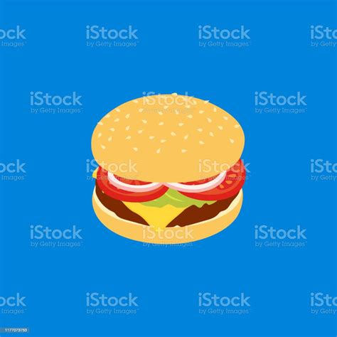 Burger Illustration Stock Illustration Download Image Now Beef Breakfast Burger Istock