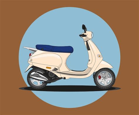 Scooter Vetor De Design Plano Vetor Premium