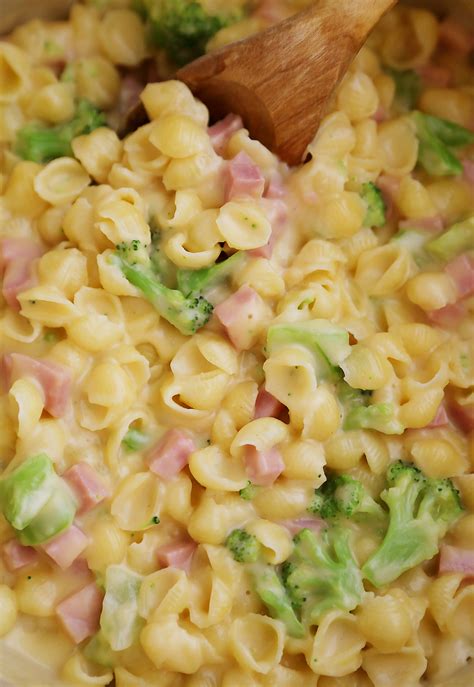 Creamy Ham And Broccoli Shells And Cheese The Comfort Of Cooking