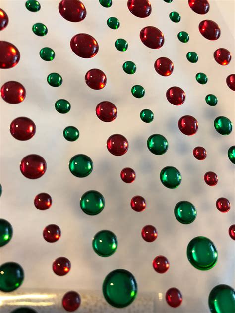 Red And Green Foil Mirror Enamel Dots Gina Marie Designs Scrapbook