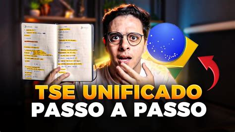 CONCURSO TSE UNIFICADO 2024 L COMO ESTUDAR PASSO A PASSO YouTube