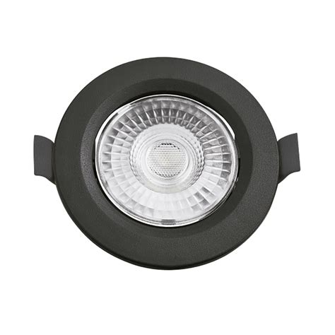 Spot De Led Embutir Alltop Mr16 Redondo 5w Preto Bivolt Taschibra 6500k