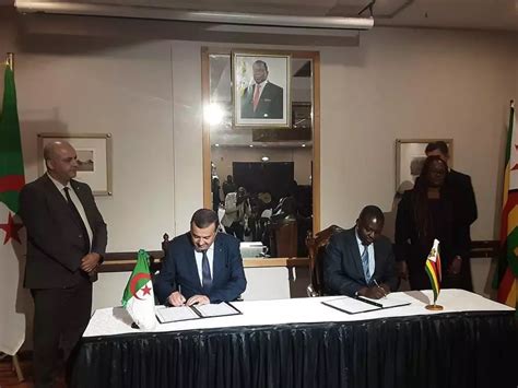 LAlgérie et le Zimbabwe signent un mémorandum d entente pour le