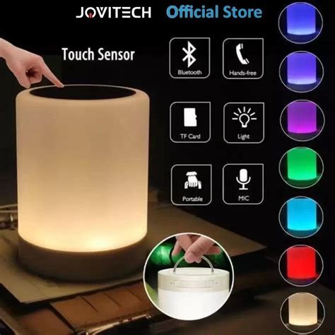 Jovitech Speaker Bluetooth Lampu Tidur LED Smart Lamp Touch RGB Speaker