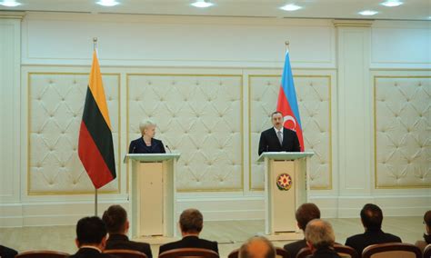 Presidents Of Azerbaijan And Lithuania Made Press Statements Official