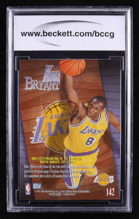 Kobe Bryant 1996 97 Z Force 142 RC BCCG 10 Pristine Auction