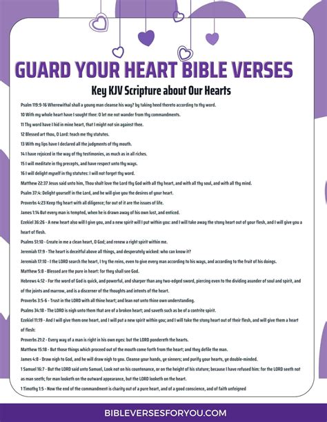 7 Ways To Guard Your Heart Bible Verses For You