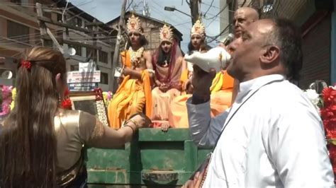 Ram Navami Kashimiri Pandits Carry Out Grand Shobha Yatra In Srinagar