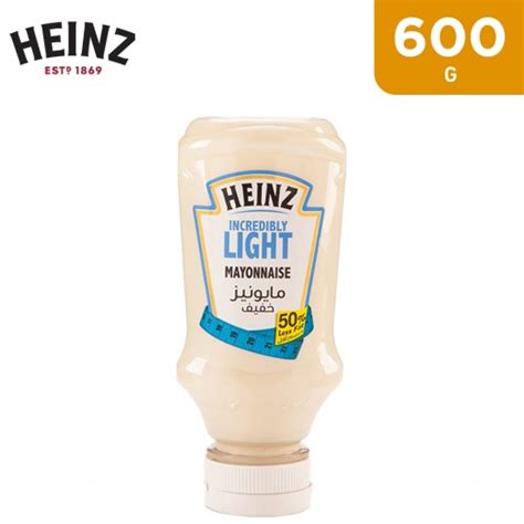 Buy Heinz Incredibly Light Mayonnaise 600 g توصيل Taw9eel