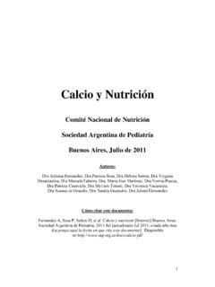 Calcio y Nutrición sap org ar calcio y nutrici 243 n sap org ar pdf