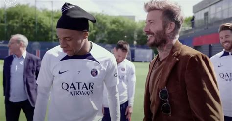 Kylian Mbapp Salue David Beckham En Anglais La R Action De Messi