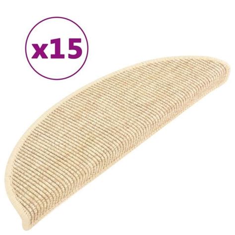 Tapis D Escalier Autocollants Pcs X Cm Beige Clair Qqmora