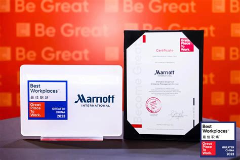 Marriott International Ranked Top In Best Workplace In Greater China