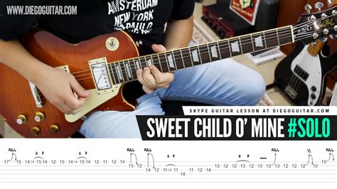 Sweet Child O' Mine Solo Tab | Diego Skype Guitar Lessons