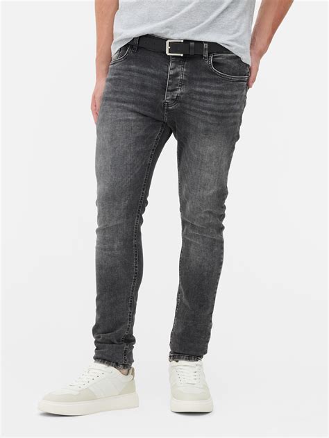 Jean Slim Stretch Gris Fonc Homme Primark