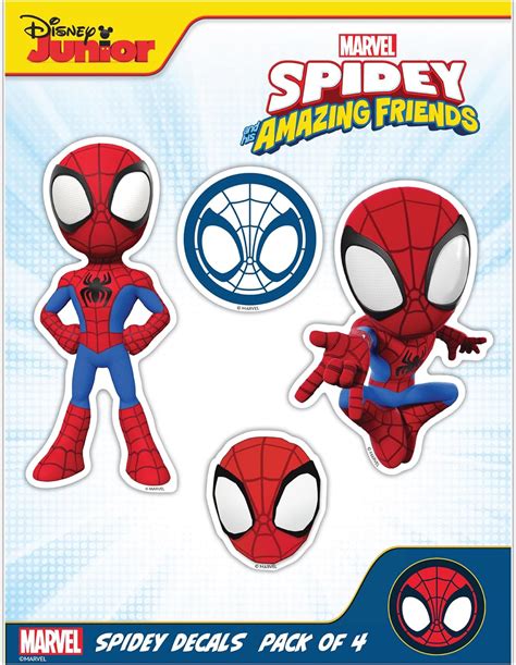 Marvel Spidey And His Amazing Friends Decals Set Of 4