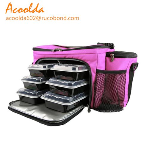 6pack Meal Bag Insulated Meal Prep Bag For Lunch With Multiple Pockets