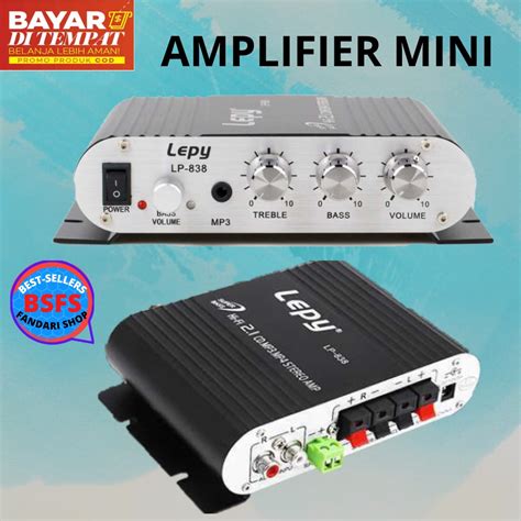 Jual Ampli Lepy Mini Hifi Stereo Amplifier Treble Bass Booster