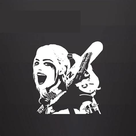 Aliexpress Buy Harley Quinn Vinyl Wall Decal Sticker Suicide