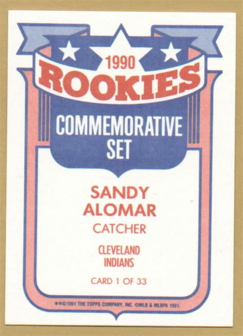 1990 Topps Rookie Commemorative Set