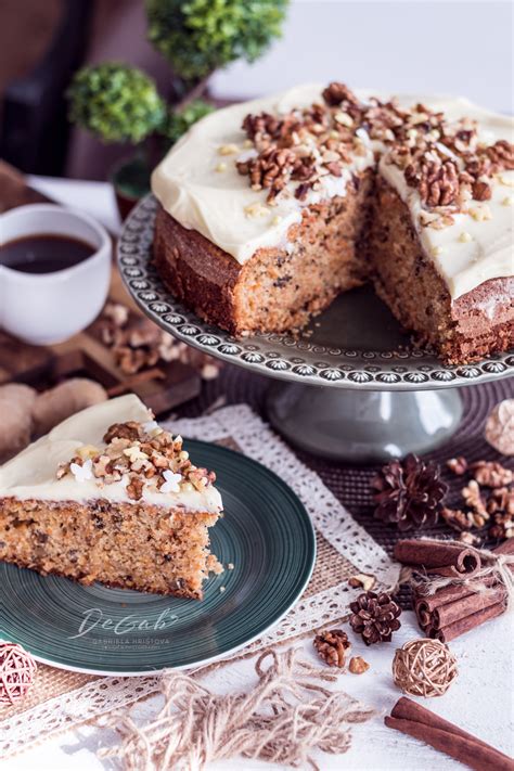 Ginger And Walnut Carrot Cake Recipe DeGab Food Photography Blog