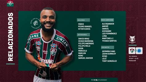 Cano Mas Sem Arias E Ganso Fluminense Divulga Os Relacionados