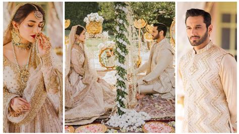 Wahaj Ali And Yumna Zaidi Nikkah Couple Matching Outfits Shoots Ideas