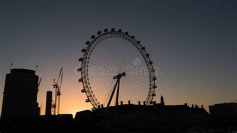 London Eye at Sunrise in London Editorial Image - Image of modern ...