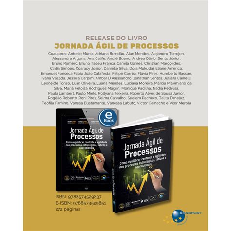 Release Do Livro Jornada Gil De Processos Como Equilibrar Controle