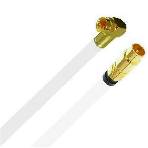 Tv Antennenkabel Koaxkabel Rg Winkel F Stecker Gold Gerade Koax St