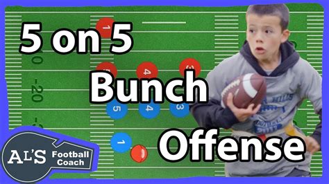 5 On 5 Flag Football Bunch Offense Plays Youtube