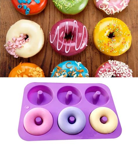 Ozera 2pack Donut Baking Pan Nonstick Donut Mold Silicone Baking Molds For Donuts Easy To Bake