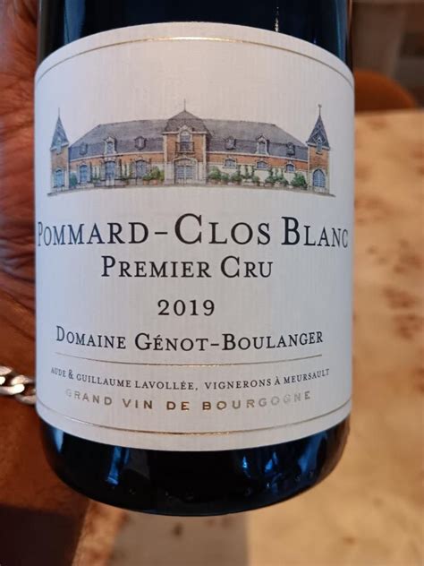 Domaine G Not Boulanger Pommard Er Cru Clos Blanc France