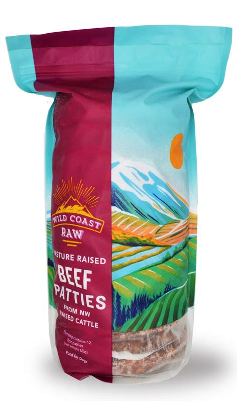 Wild Coast Raw Beef Patties Frozen Dog Food, 6-lb | Sam's Cats & Dogs ...