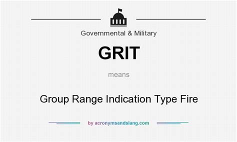 Grit Group Range Indication Type Fire In Government And Military By