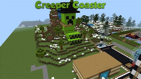 How To Build Stampy S Lovely World 287 Creeper Coaster Part 6 YouTube