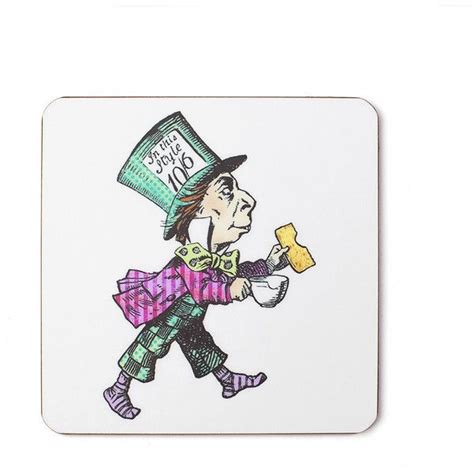 Mrs Moores Vintage Store Mad Hatter Coaster Handmade Coasters