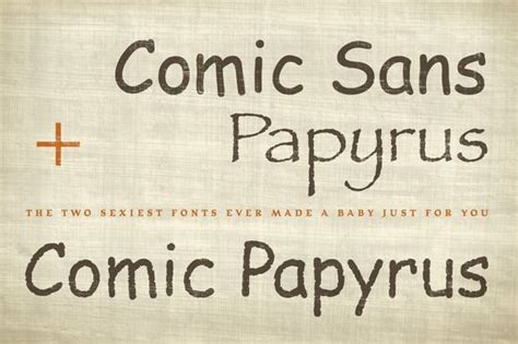 Comic Papyrus Font Otf Ttf をダウンロード