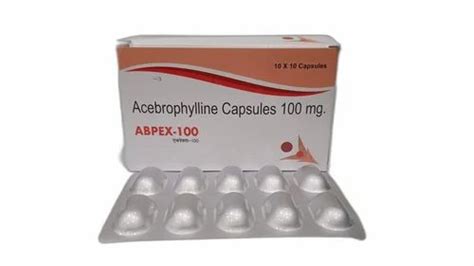 ABPEX 100 Acebrophylline Capsules 100 Mg 10x10 Alu Alu Pack