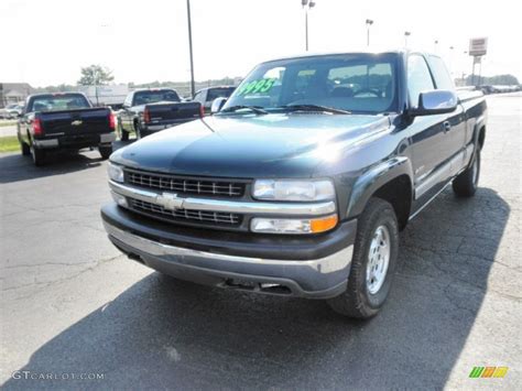 2001 Forest Green Metallic Chevrolet Silverado 1500 Z71 Extended Cab 4x4 51777389 Photo 3