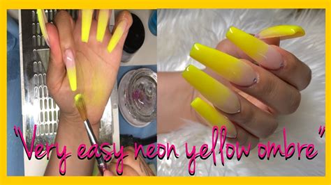 Acrylic Nails Tutorial Easy OmbrÉ W Acrylic Powder Easy Tutorial