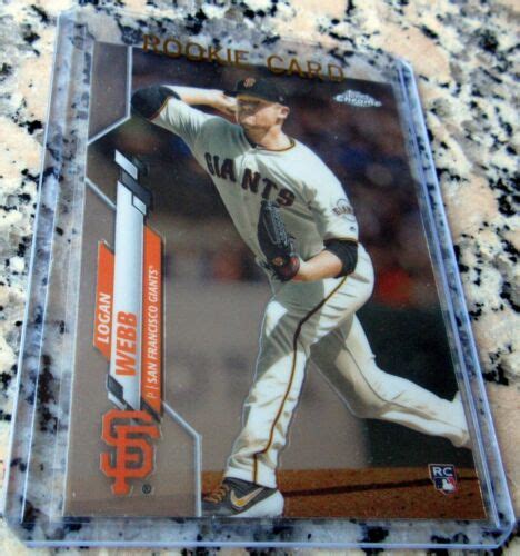 Logan Webb Topps Chrome Rookie Card Rc Logo San Francisco Giants