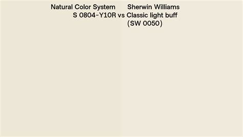 Natural Color System S 0804 Y10r Vs Sherwin Williams Classic Light Buff