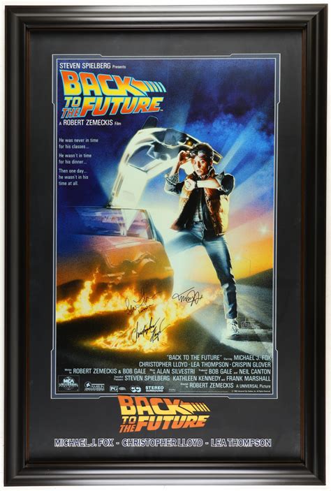 Michael J Fox Lea Thompson Christopher Lloyd Signed Back To The