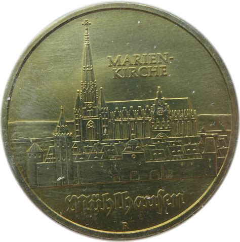 Ddr Mark A Numisbrief Marienkirche M Hlhausen Vz Ma Shops