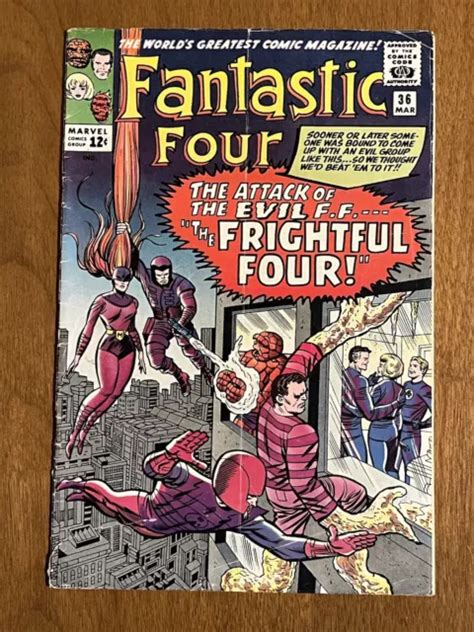 Fantastic Four Silver Age Marvel Bande Dessin E St Frightful Four